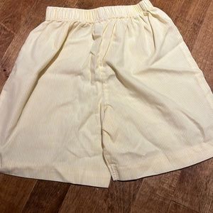 Boys shorts yellow stripe size 5